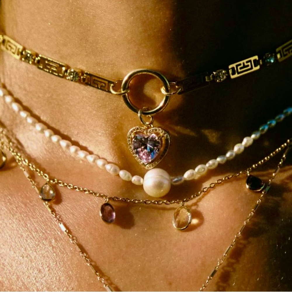 READ šVanessa Mooney Gold Sloane Necklace (See description) - Picture 2 of 4